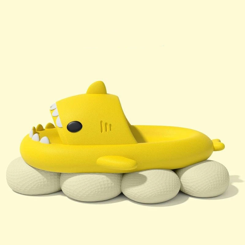 Summer Funny Shark Slippers Women Indoor Bathroom Non-slip Shark Slide Men Outdoor EVA Flip Flops Children Cartoon Funny Sandals